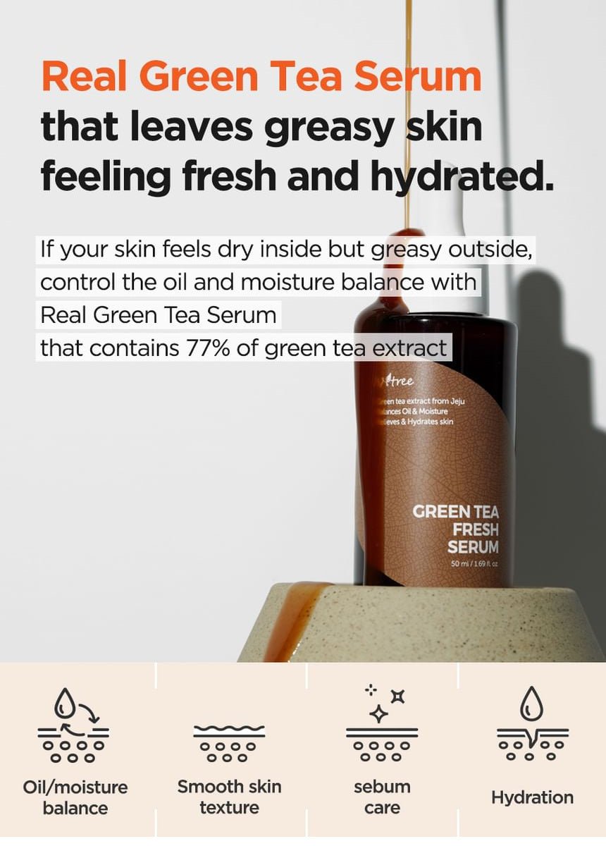 Isntree Green Tea Fresh Serum 50mL fresh hydration and benefits