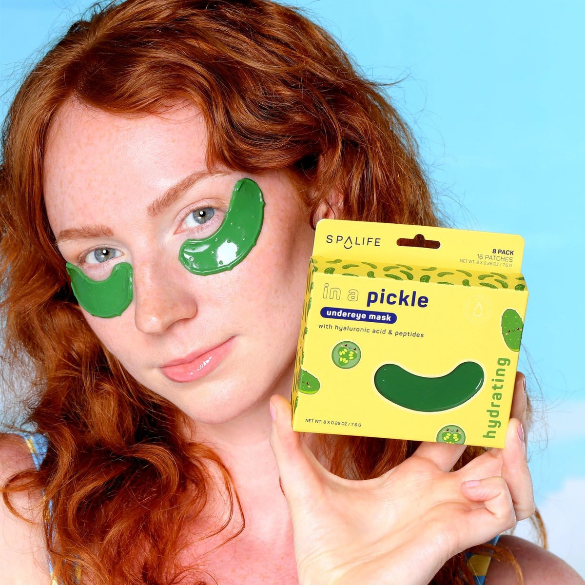 SpaLife In a Pickle Hydrating Under Eye Patches, 8 Pairs - AHVTE