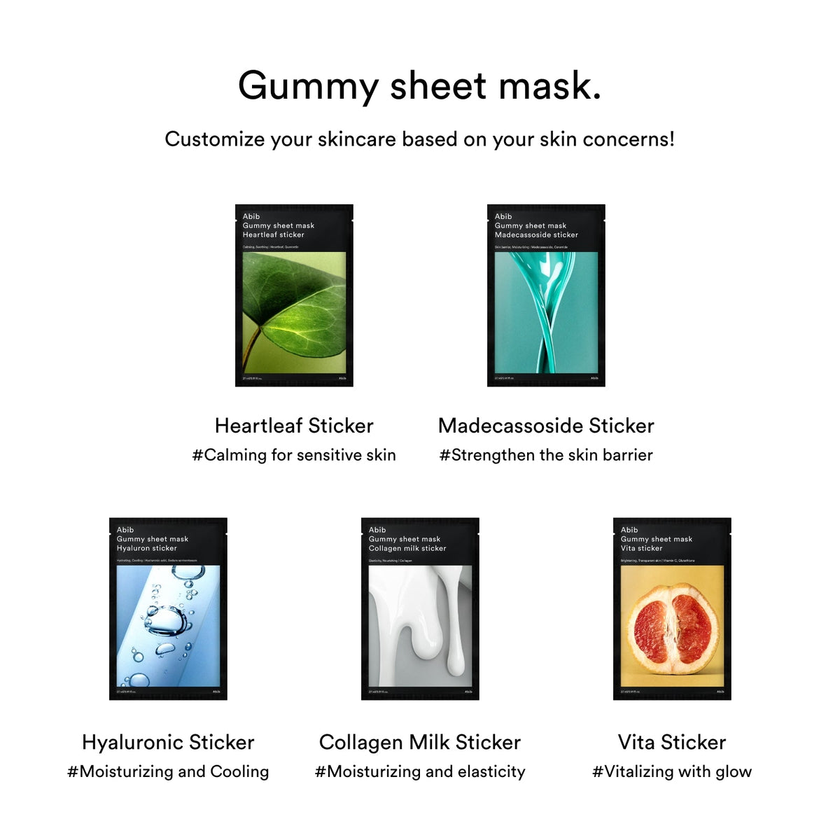 Abib collagen milk gummy sheet mask product information 21
