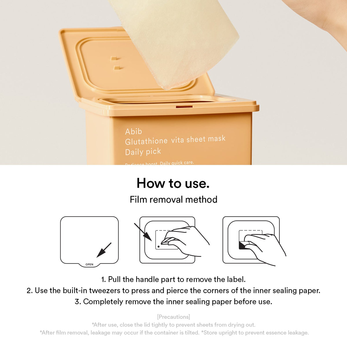 Abib Glutathione Vita Daily Pick English product information glutathione-vita-sheet-mask-daily-pick 11