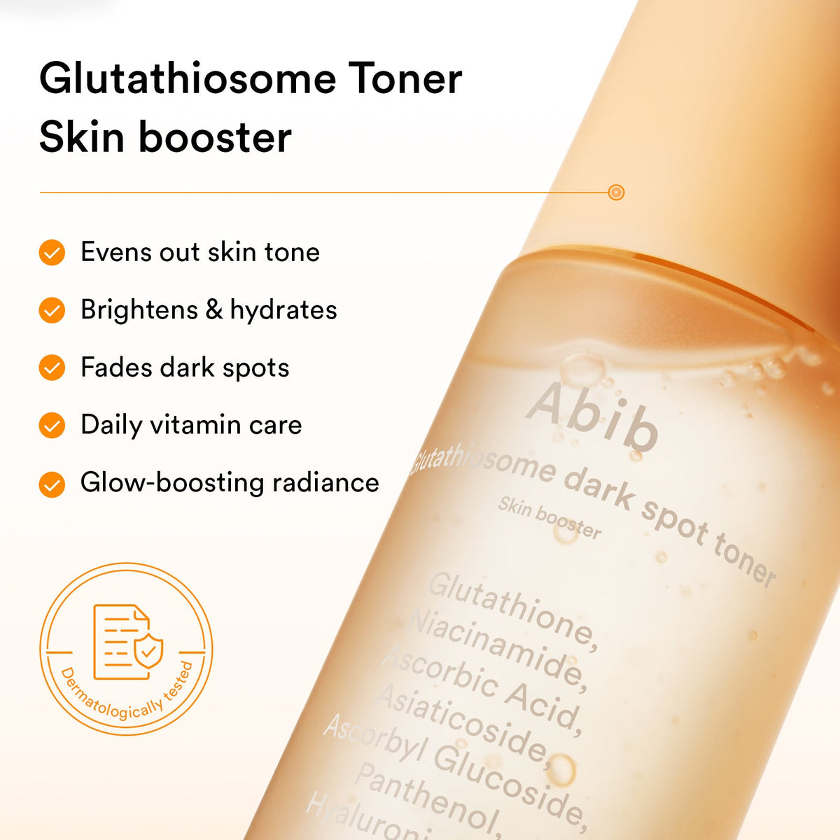 Abib Glutathiosome Dark Spot Toner English product information