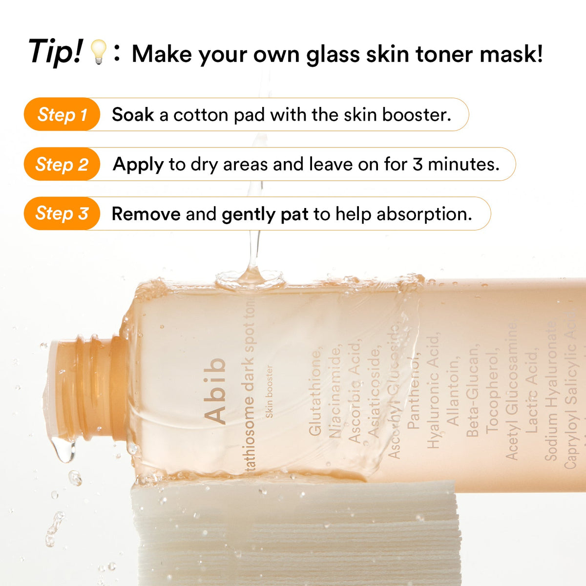 Abib Glutathiosome Dark Spot Toner English product information