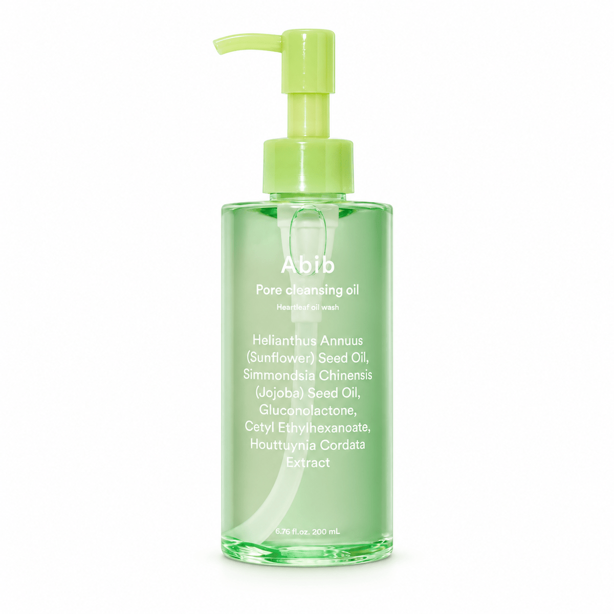 Abib Pore Cleansing Oil Heartleaf Oil Wash 200mL pump bottle on white