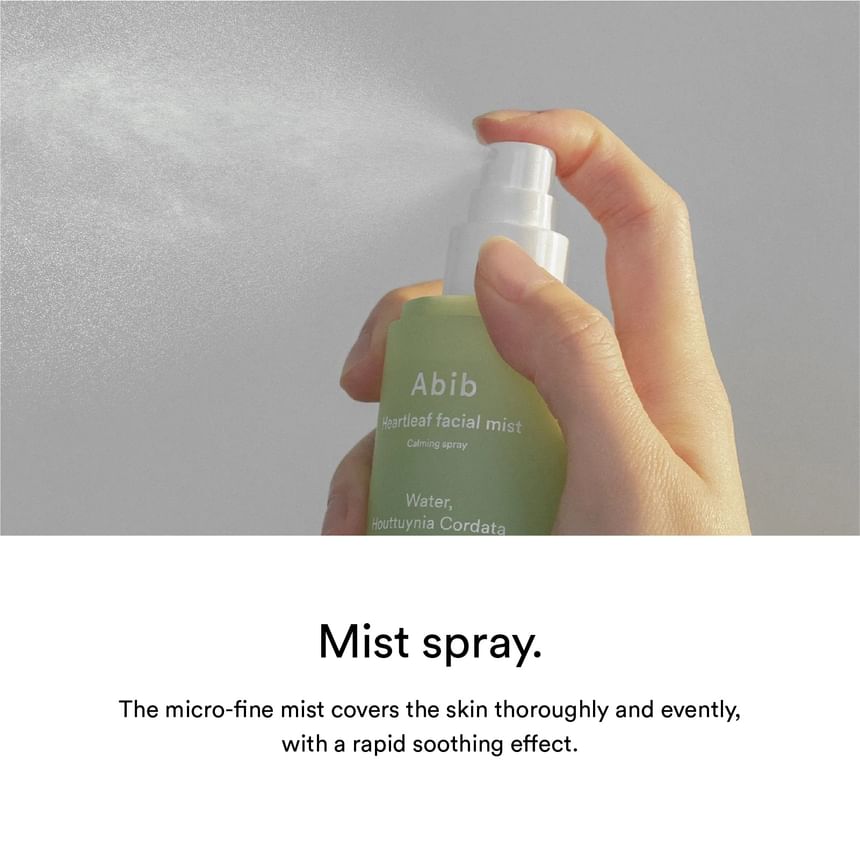 Abib Heartleaf Facial Mist English product information