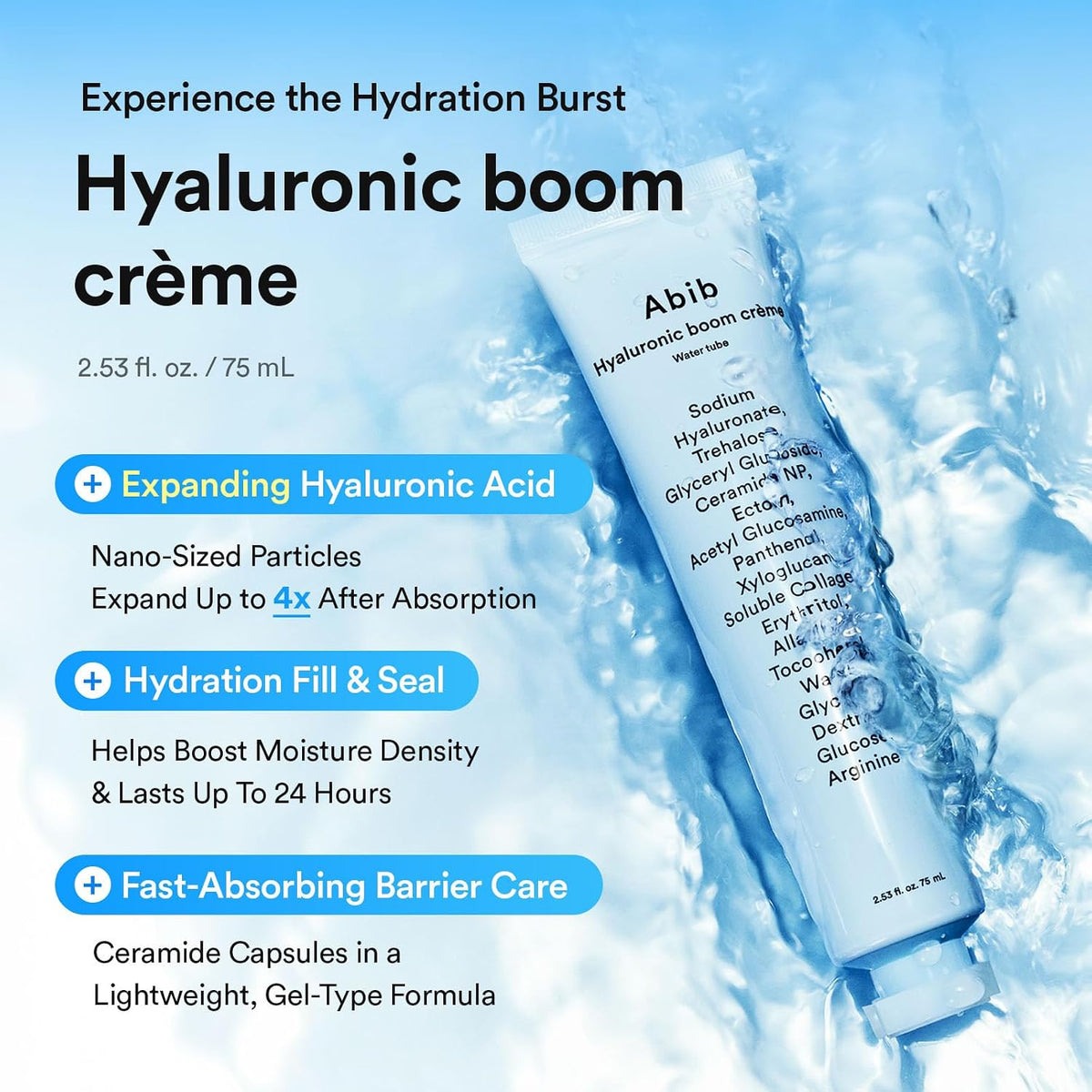 Abib Hyaluronic Boom Cream English product information 1