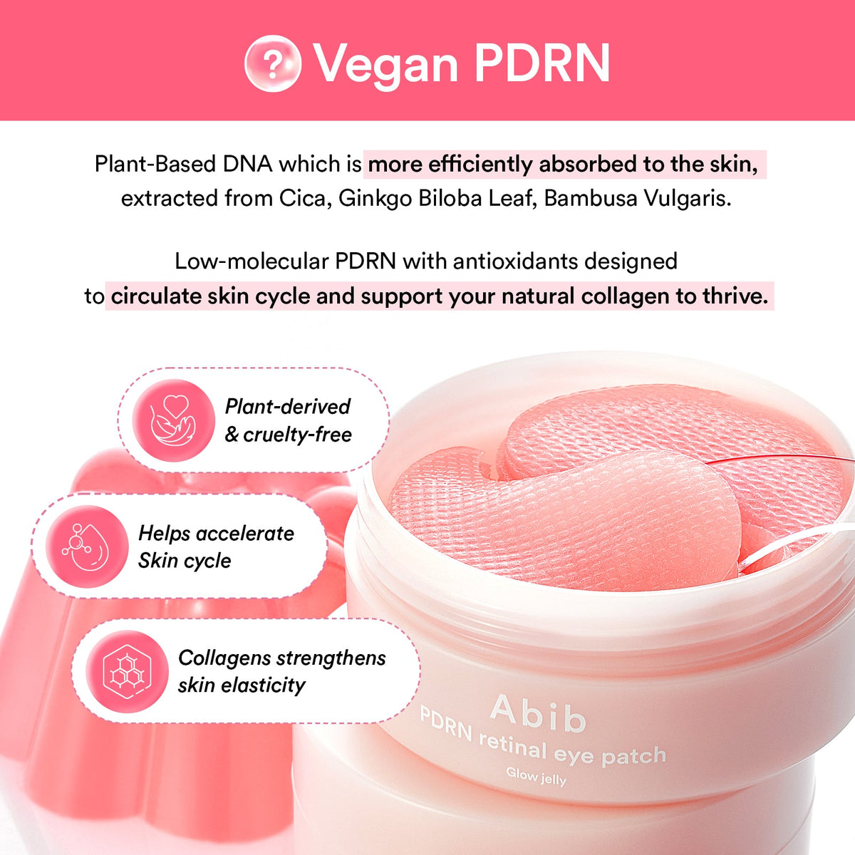 Abib PDRN Retinal Eye Patch Glow Jelly product information