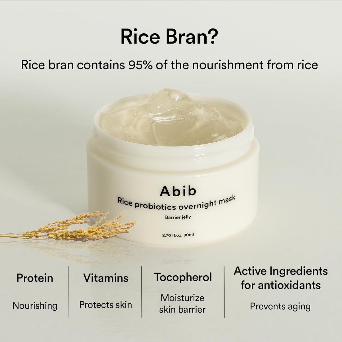 Abib Rice Probiotics Overnight Mask Barrier Jelly English product information amazon-B09Z81FRRF 3