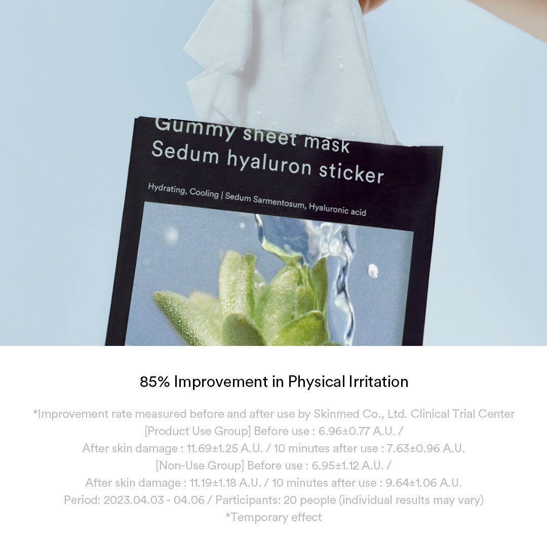 Abib Sedum Hyaluron Gummy Sheet Mask English information hyaluron-sticker 12