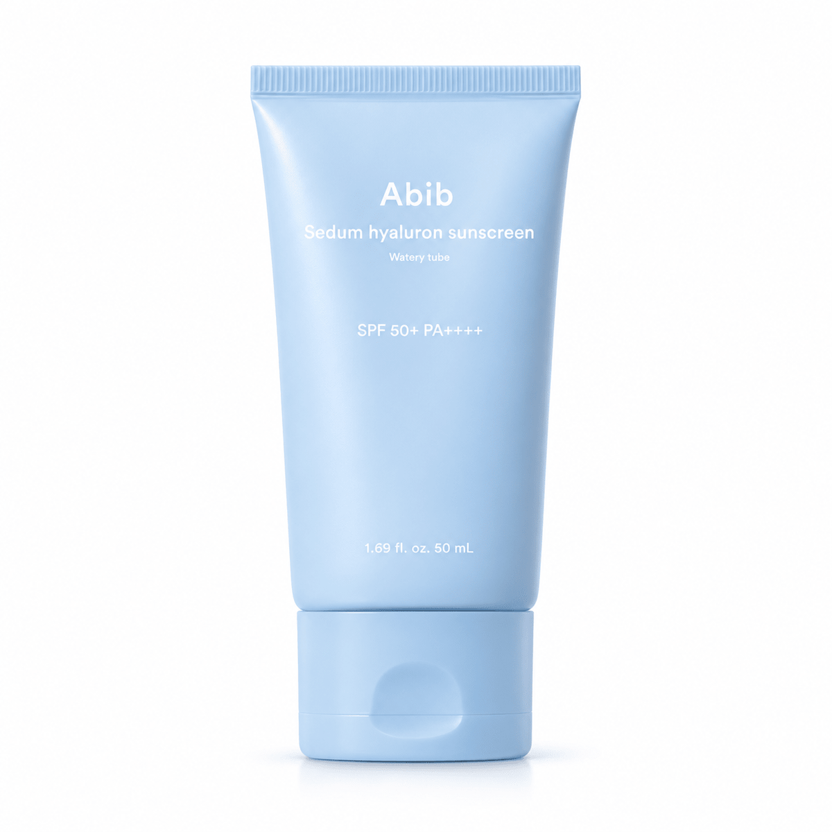 Abib Sedum Hyaluron Sunscreen Watery Tube SPF50+ PA++++ 50mL authentic packaging on white