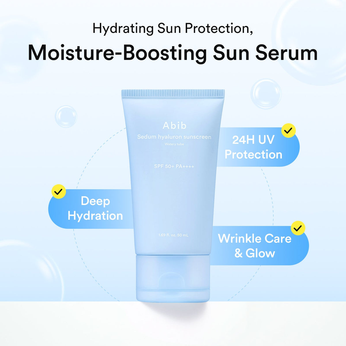 Abib Sedum Hyaluron Watery Sunscreen β Hydrating sun protection and moisture benefits