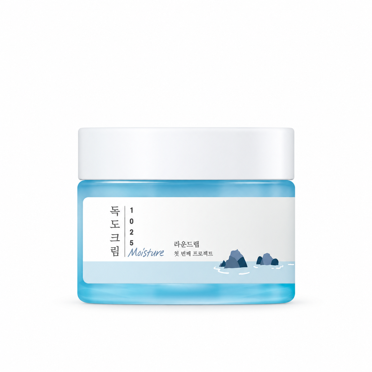 ROUND LAB 1025 Dokdo Moisture Cream 50ml on a pure white background