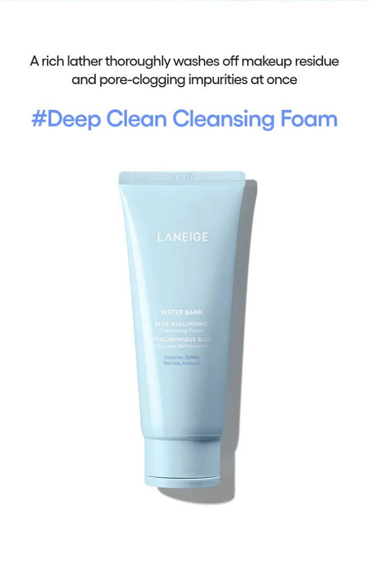LANEIGE Water Bank Blue Hyaluronic Cleansing Foam official product detail 02