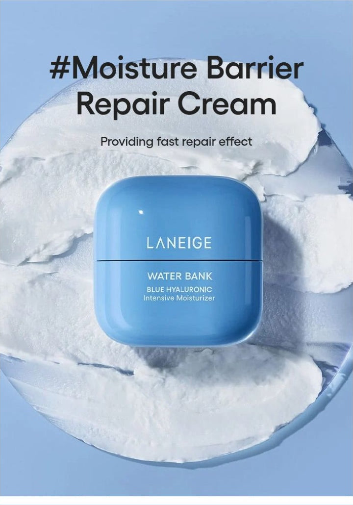 LANEIGE Water Bank Blue Hyaluronic Intensive Moisturizer official repair cream