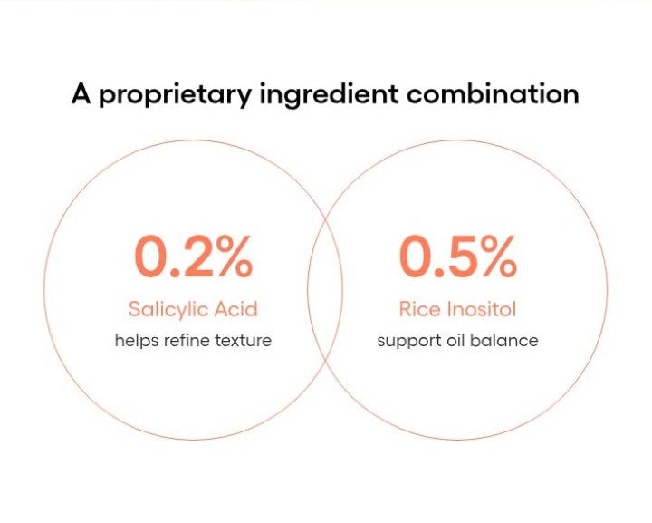 LANEIGE Balance Mode Pore Polishing Peel-Off Mask official panel: A proprietary ingredient combination 0.2% Salicylic Acid helps refine texture 0.5% Rice Inositol support oil balance