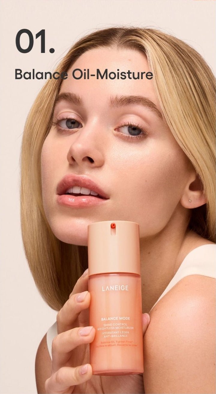 LANEIGE Balance Mode Shine Control Weightless Moisturizer official panel: 01. Balance Oil-Moisture