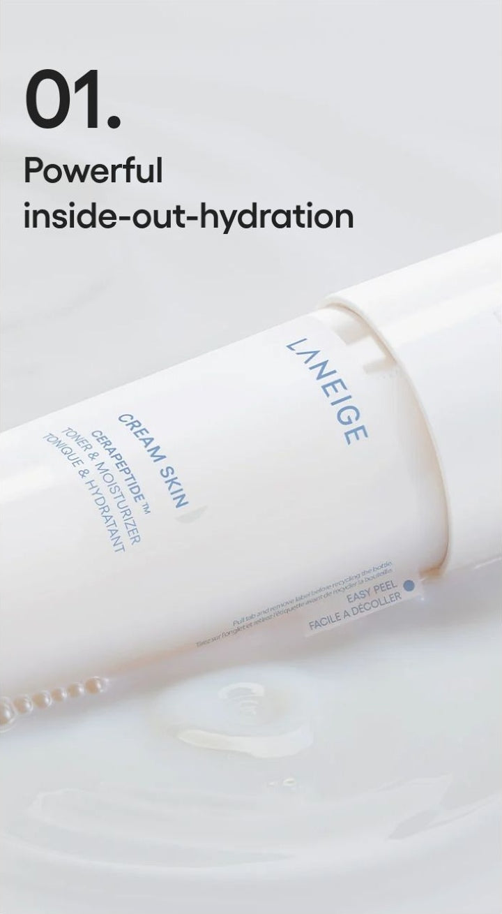 LANEIGE Cream Skin Cerapeptide Mist official same-formula information panel: point01 hydration