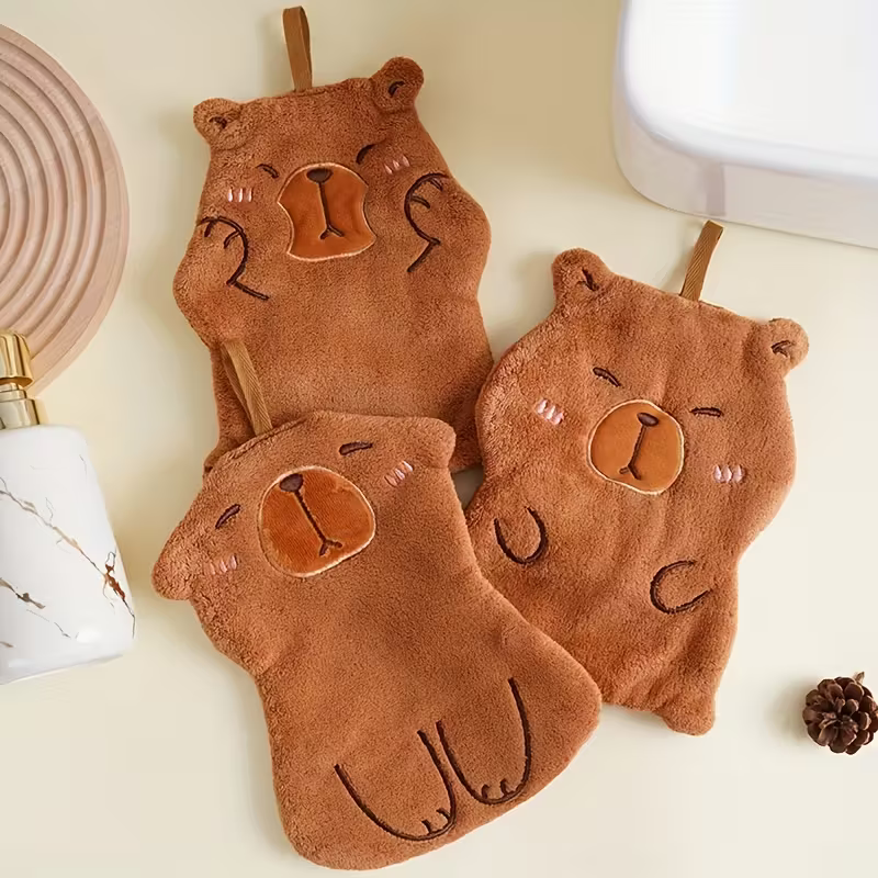 Cute Capybara Hanging Hand Towel