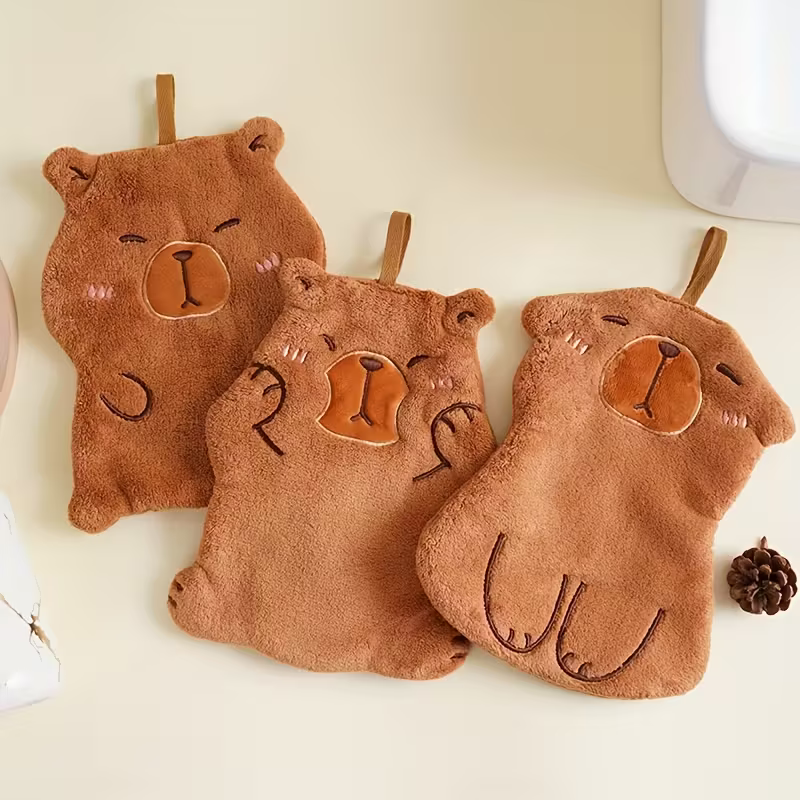Cute Capybara Hanging Hand Towel