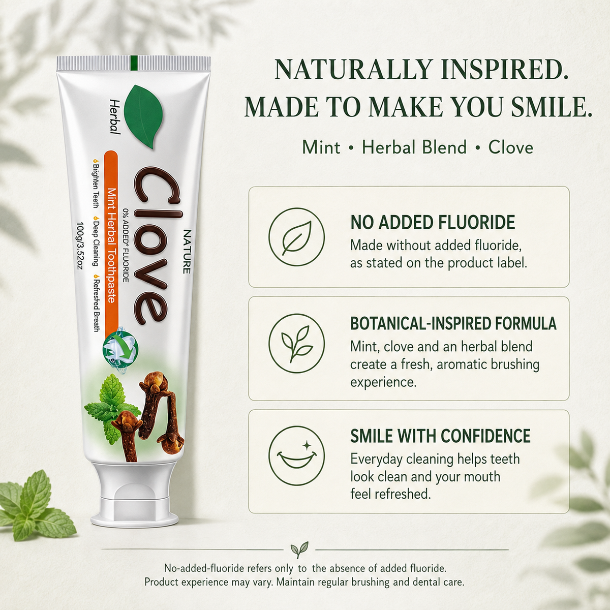 Clove Mint Herbal Toothpaste