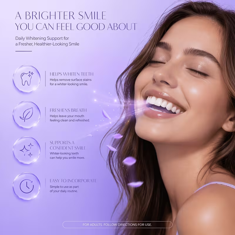 Purple Teeth Whitening Strips, 14 CT
