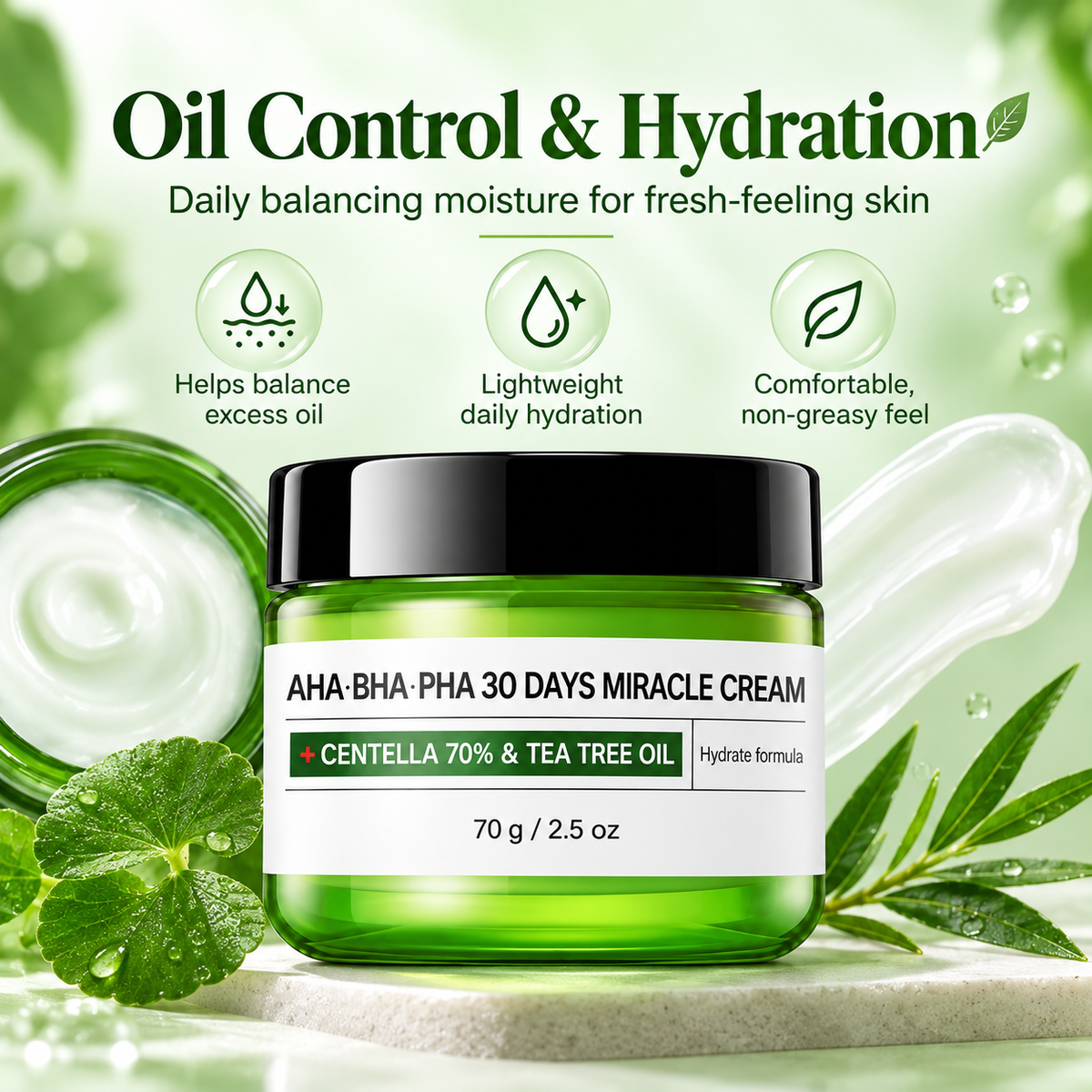 Centella Moisturizer with AHA BHA PHA & Cica Cream