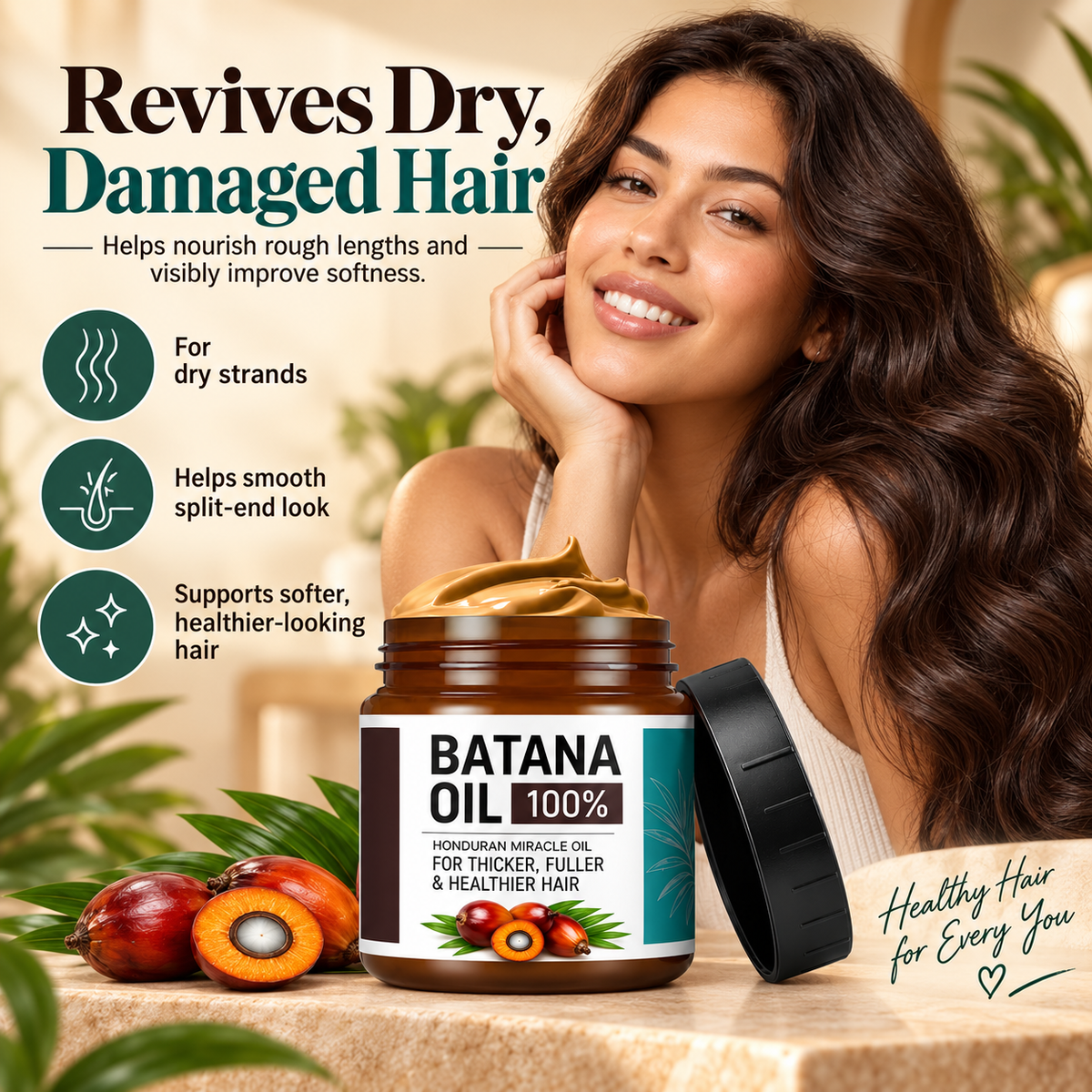 Raw Batana Oil for Hair – 100% Pure Batana Oil Paste