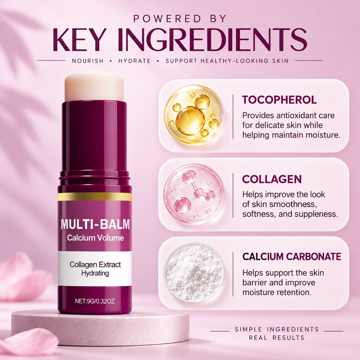 Calcium Volume Multi Balm Stick for Face & Eyes