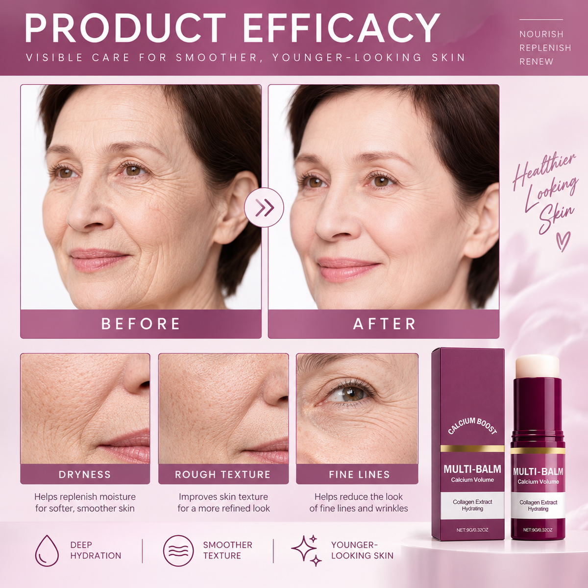 Calcium Volume Multi Balm Stick for Face & Eyes