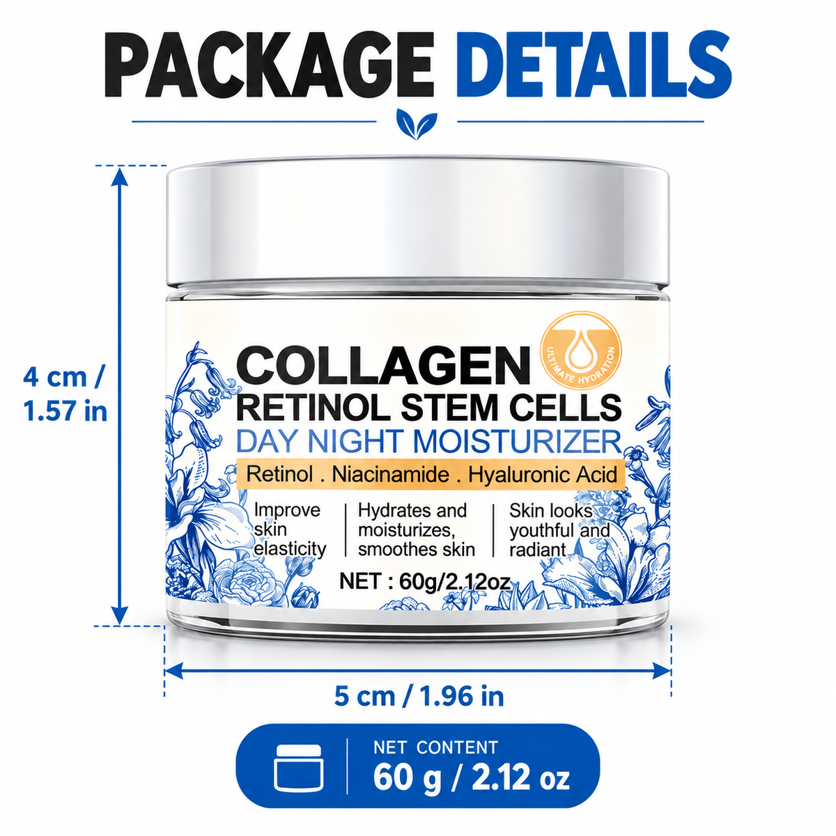 Collagen Day & Night Moisturizer with Retinol & Stem Cells