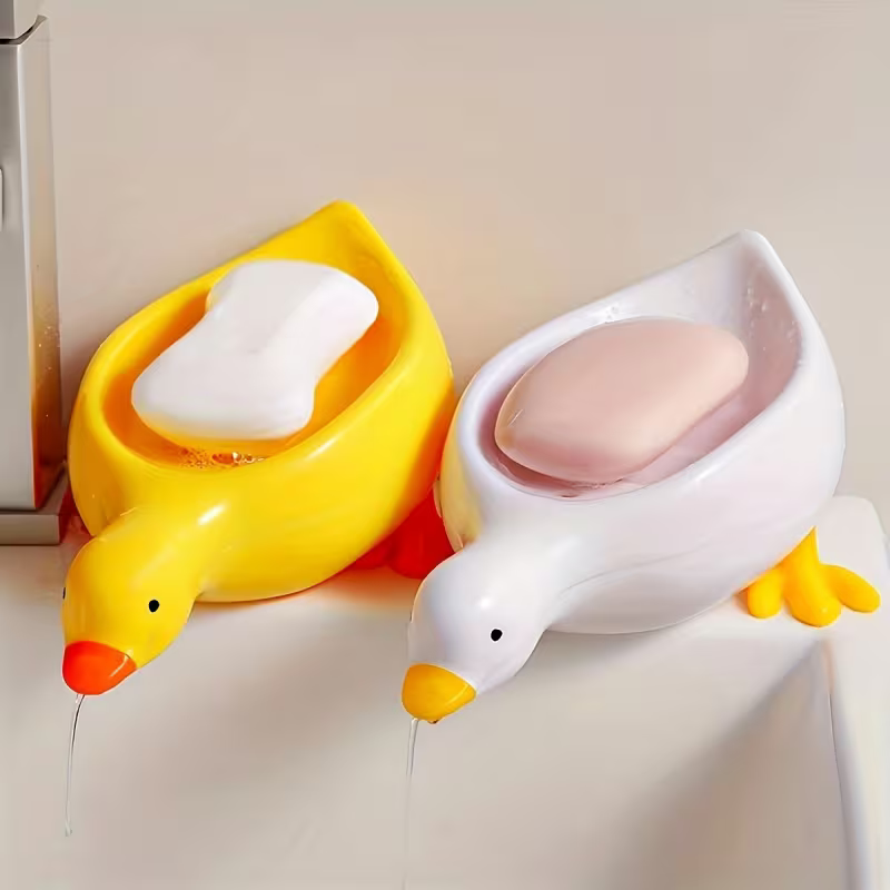 Duck Self-Draining Soap Dish Holder