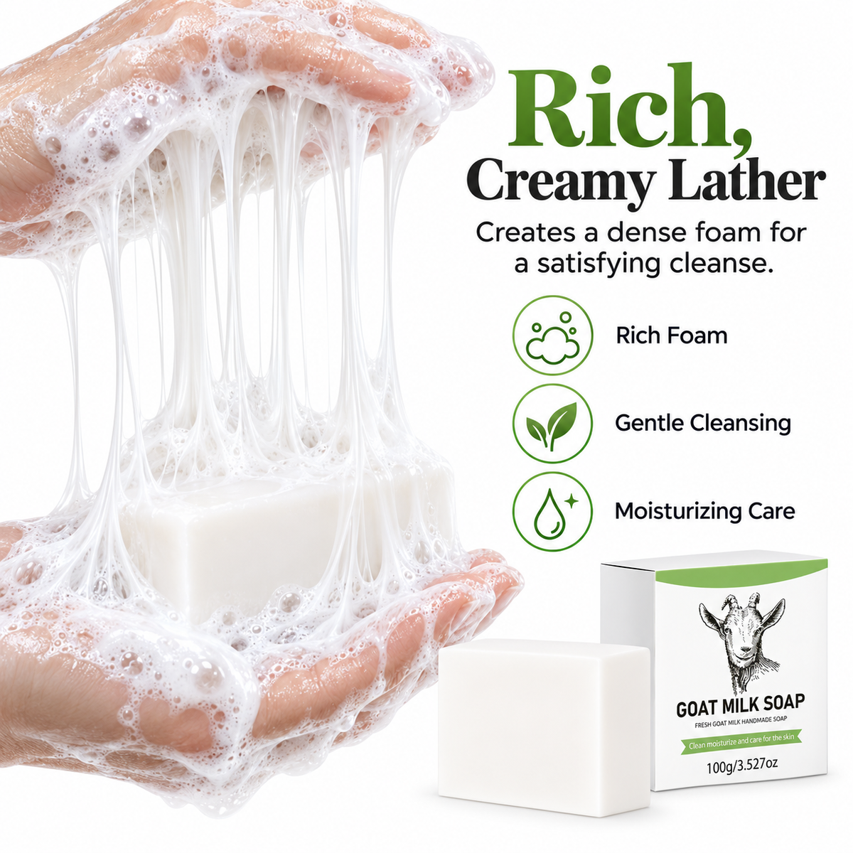 Goat Milk Soap Bar for Face & Body
