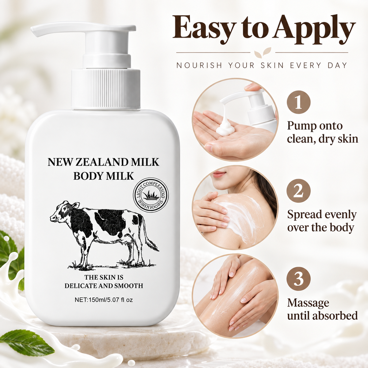 New Zealand Milk Body Lotion for Dry Skin