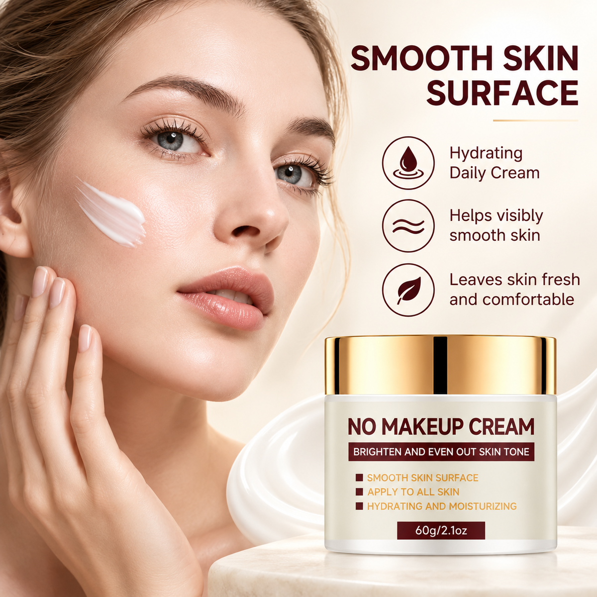 No Makeup Cream - Tone Up Cream with Niacinamide