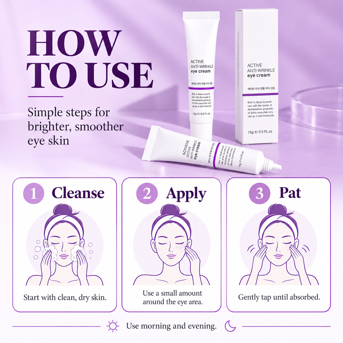 Anti-Aging Eye Cream for Dark Circles with Pro-Xylane