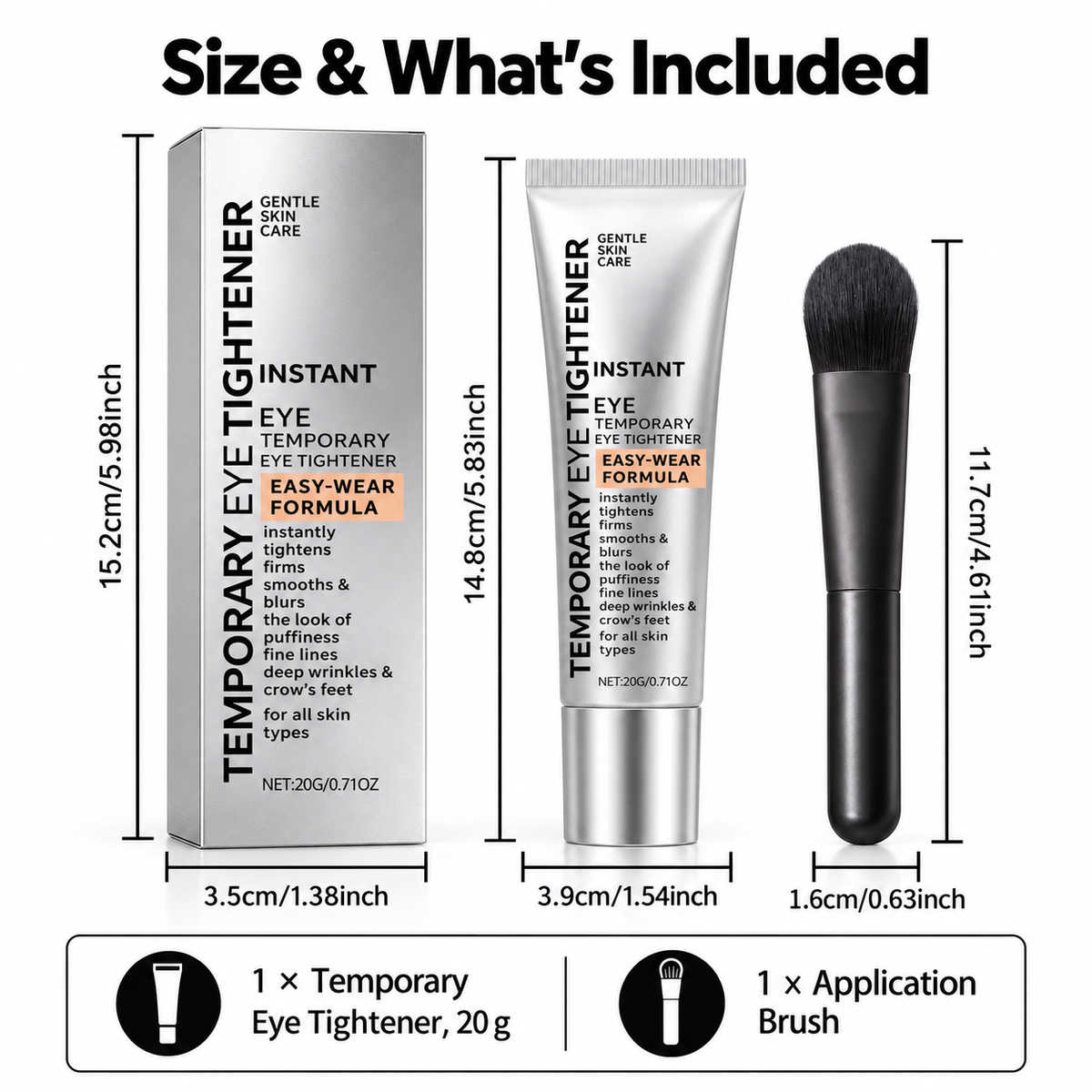 Temporary Eye Tightener for Bags, Puffiness & Fine Lines