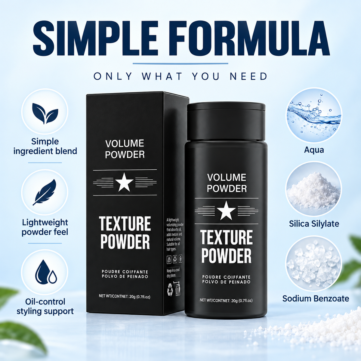 Hair Texture Powder for Men – Volume & Matte Finish