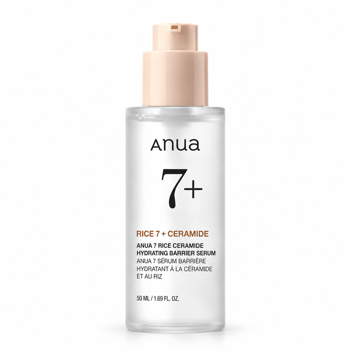 Anua 7 Rice Ceramide Hydrating Barrier Serum 50 ml pump bottle