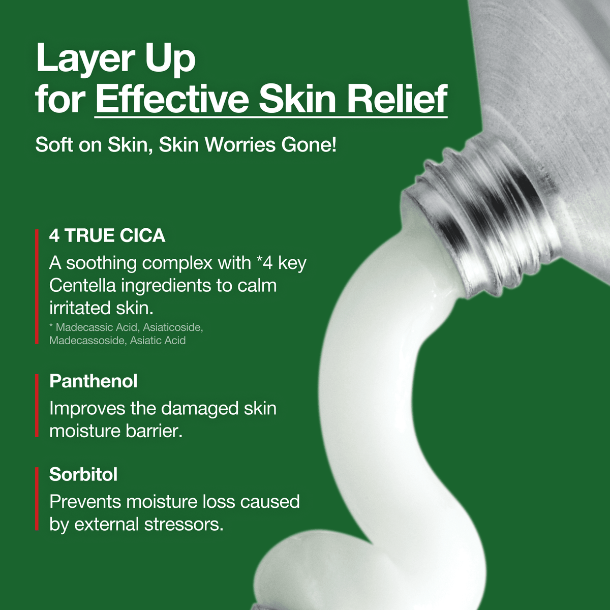 Anua Heartleaf Centella Red Spot Cream 30g ingredient roles