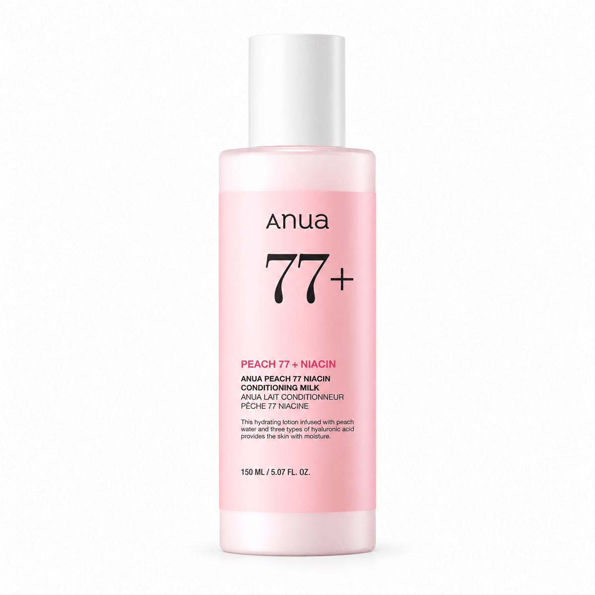 Anua Peach 77 Niacin Conditioning Milk 150 ml pink bottle
