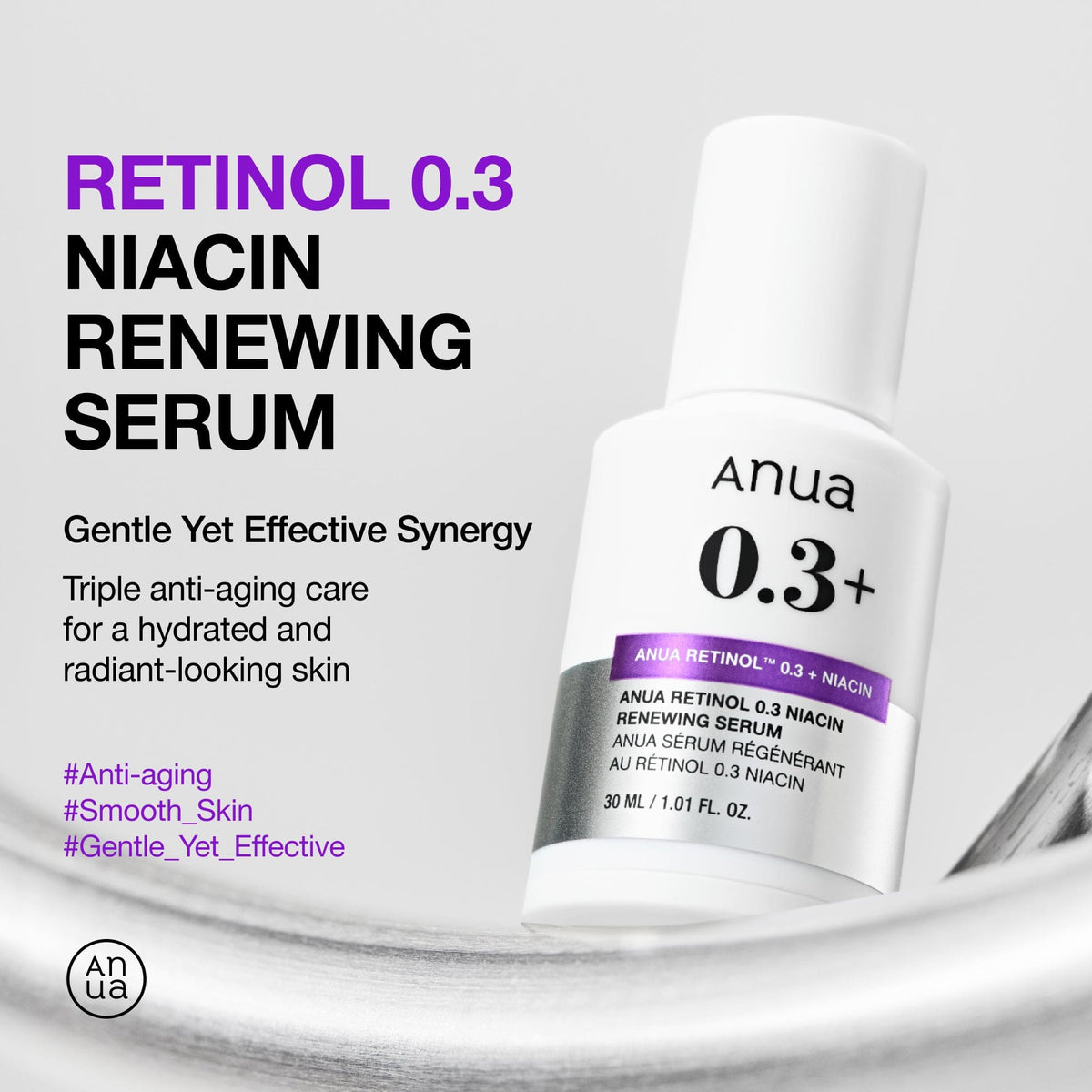 Anua Retinol 0.3 Niacin serum overview