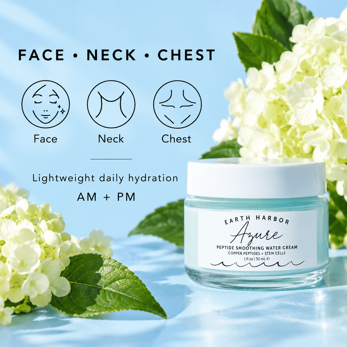 Earth Harbor Azure face neck and chest moisturizer