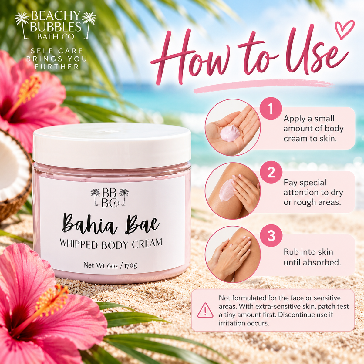 How to use Bahia Bae Whipped Body Cream