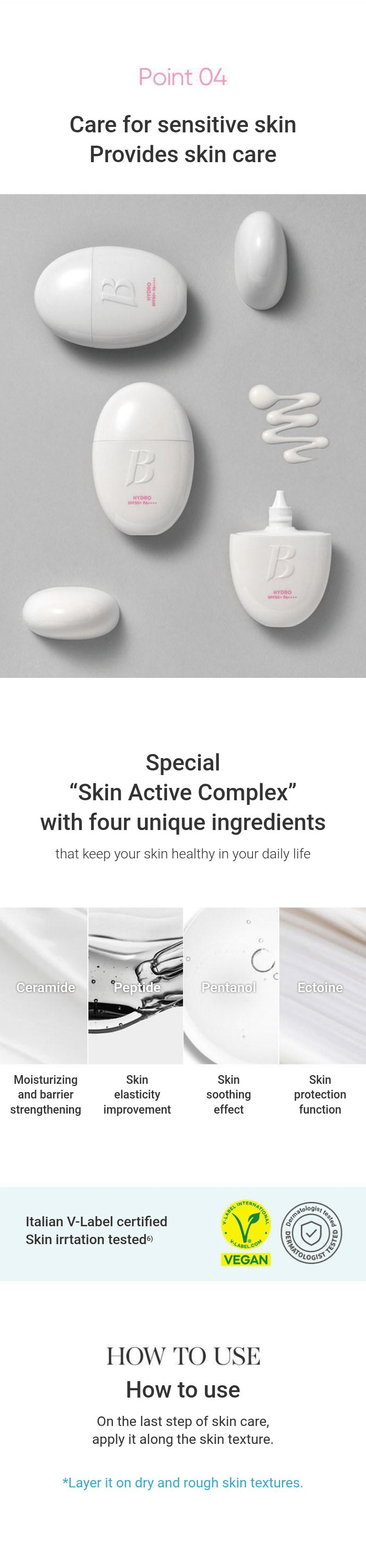 Banila Co All Day Prep Hydro UV Serum Base SPF50+ PA++++ 35mL β Skin Active Complex ingredients and application directions