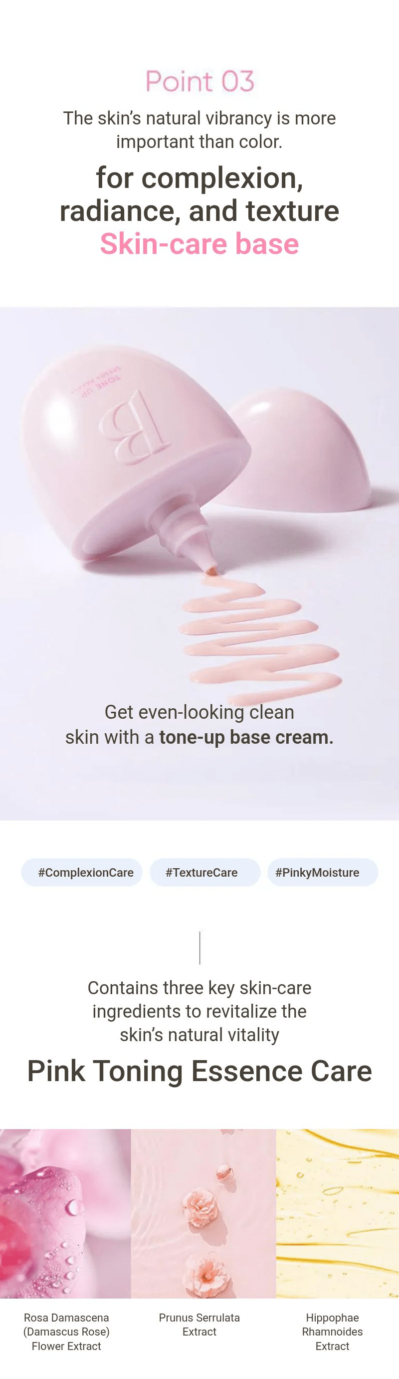 Banila Co All Day Prep Tone Up Base Cream SPF50+ PA++++ 35mL β Pink Toning Essence ingredients and skincare benefits