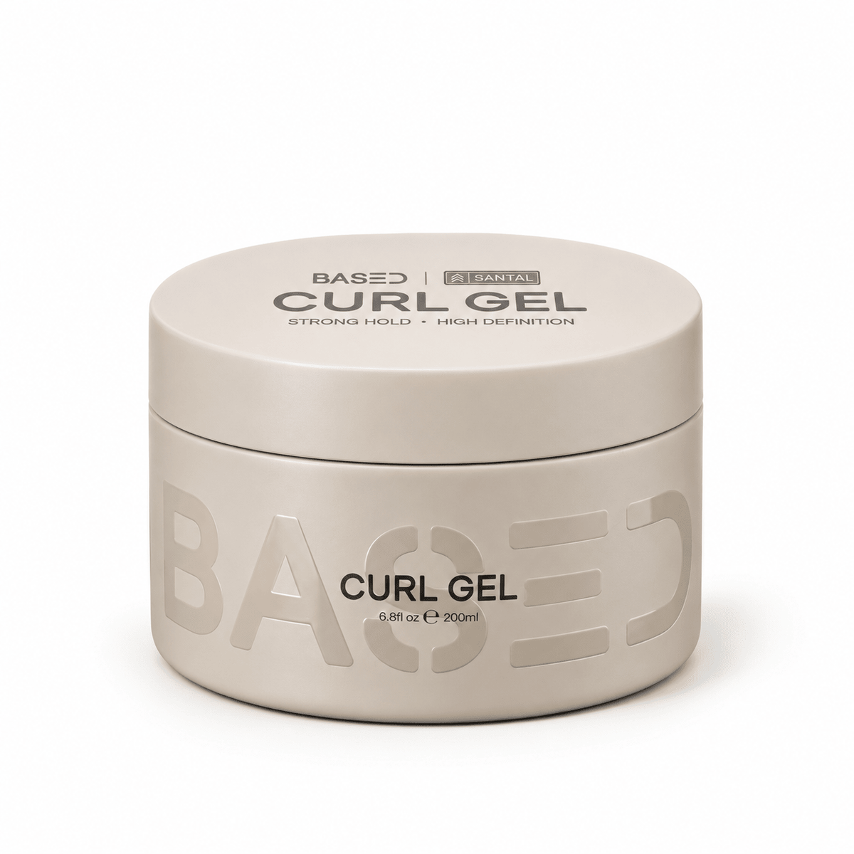 BASED Curl Gel 6.8 fl oz 200 ml single jar main product image