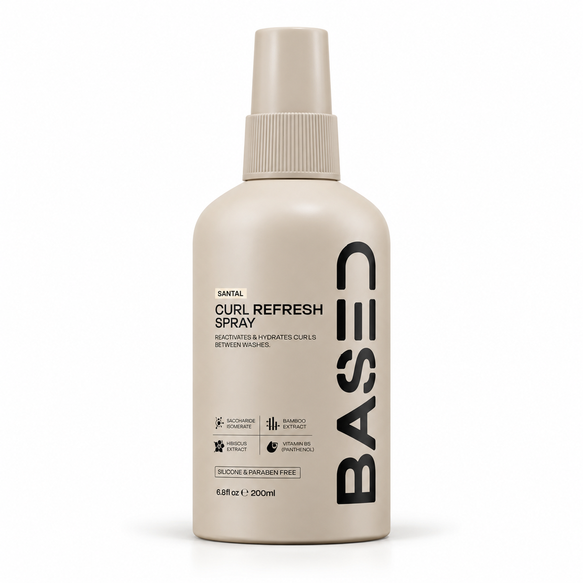 BASED Curl Refresh Spray 6.8 fl oz 200 ml single bottle main product image