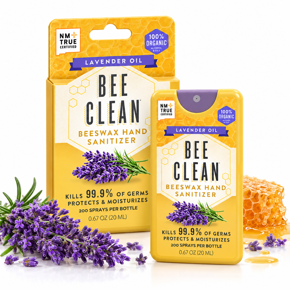 Bee Clean Beeswax Hand Sanitizer Lavender Oil variant