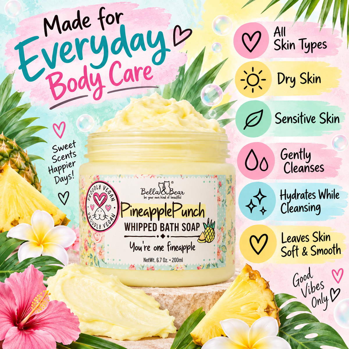 Pineapple Punch suitable skin types and cleansing benefits