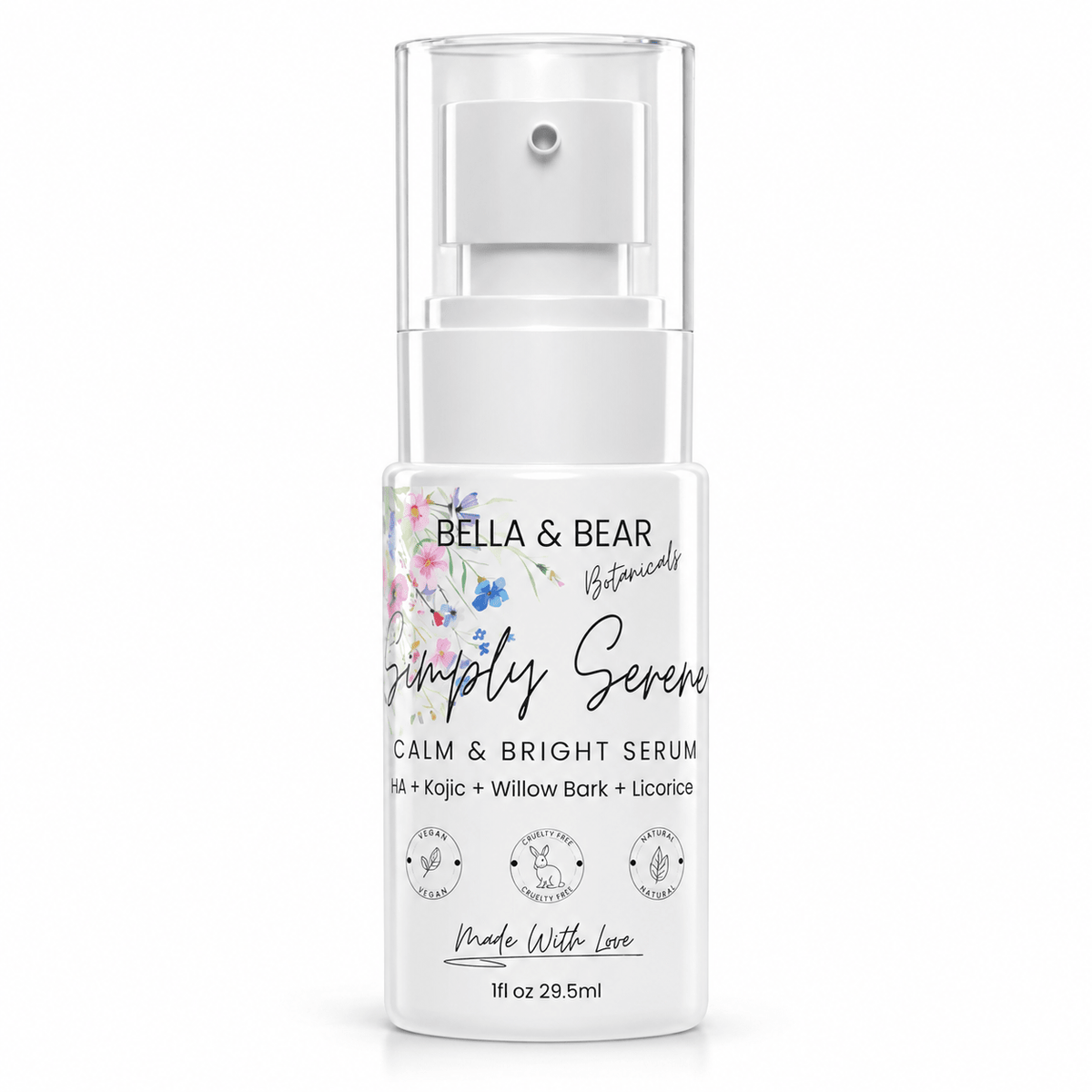 Bella & Bear Botanicals Simply Serene Calm & Bright Serum 1 fl oz 29.5 mL