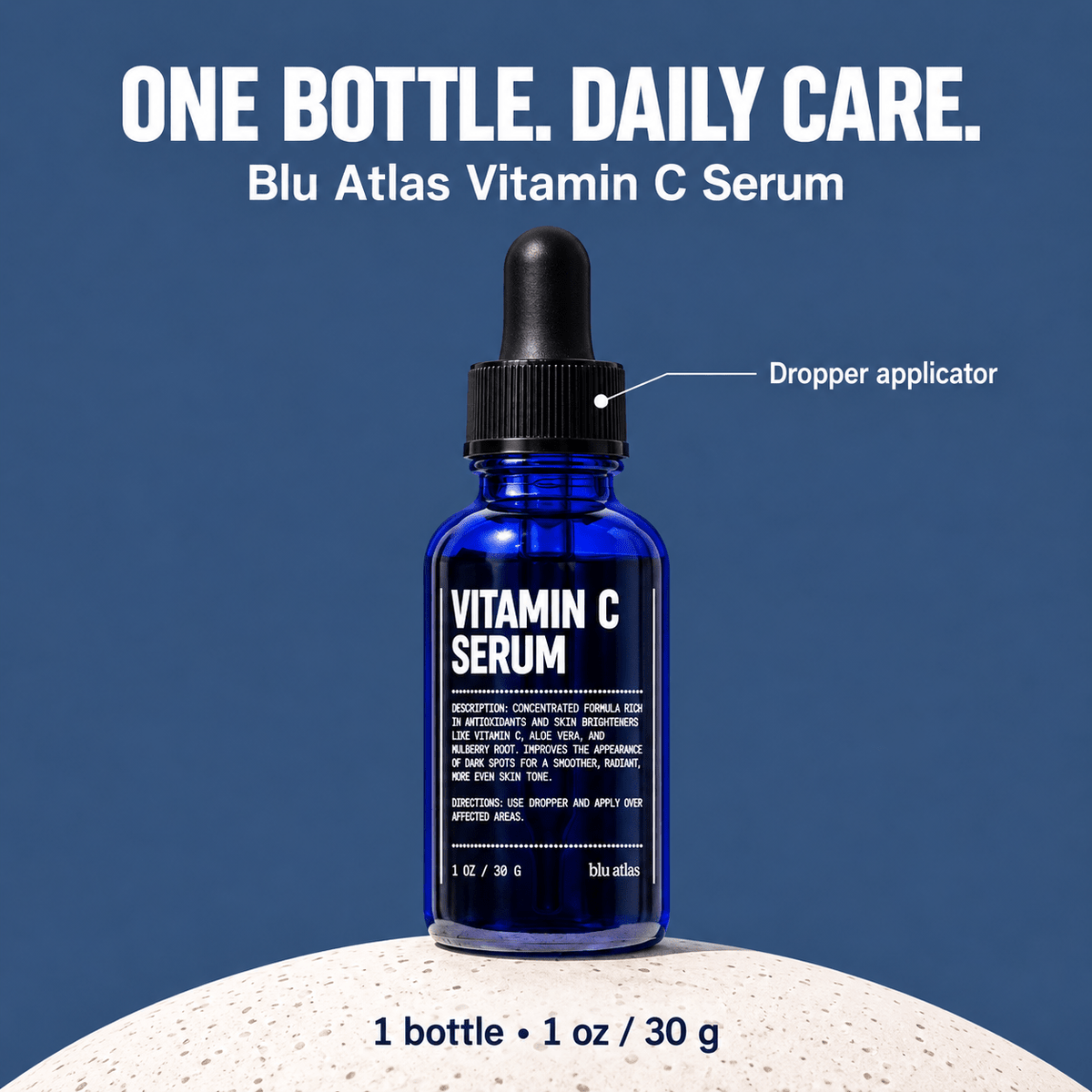 One Blu Atlas Vitamin C Serum bottle 1 oz 30 g included